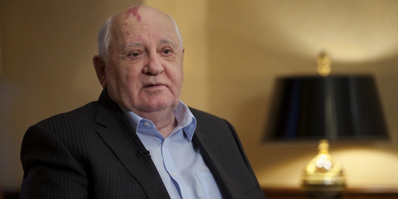 Michail Gorbaciov nel 2016 (AP Photo/Ivan Sekretarev, LaPresse)