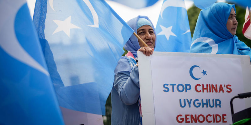 Una manifestazione a Washington, DC, lo scorso 5 luglio (Drew Angerer/Getty Images)