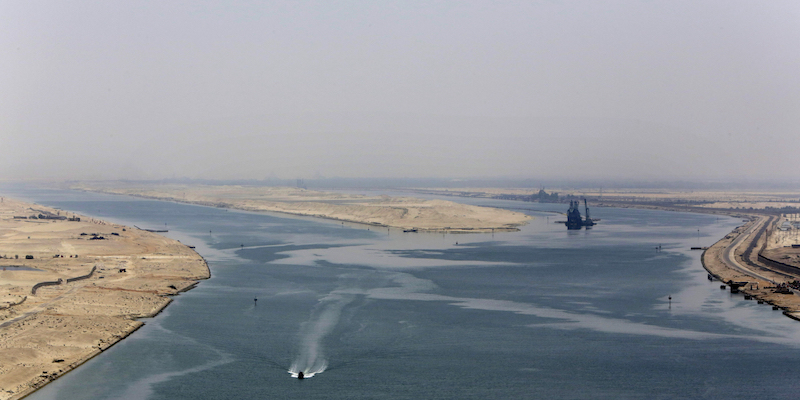 Una parte del canale di Suez, in Egitto (AP Photo/Amr Nabil, File)
