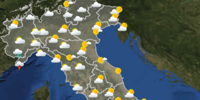 Le previsioni meteo per venerdì 2 settembre