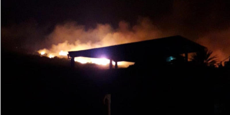 L'incendio a Stromboli, il 25 maggio
(ANSA/Francesco Terracina)