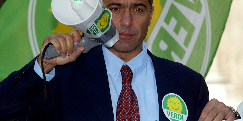 Il portavoce dei Verdi Alfonso Pecoraro Scanio, nel 2002 (Mauro Scrobogna/LaPresse)