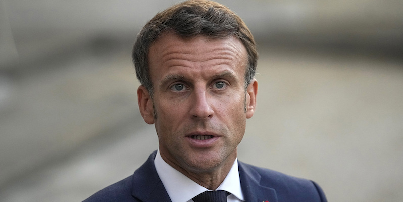 Emmanuel Macron, Parigi, 12 settembre 2022 (AP Photo/Michel Euler, File)