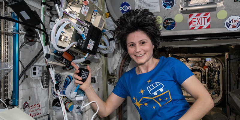 Samantha Cristoforetti durante la sua ultima missione a bordo della Stazione Spaziale Internazionale (NASA/ZUMA Press Wire Service/ZUMAPRESS.com)