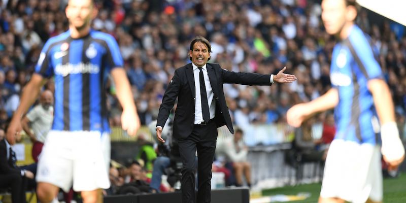 Simone Inzaghi durante Udinese-Inter (Alessandro Sabattini/Getty Images)
