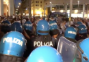 Le cariche della polizia contro chi contestava Meloni a Palermo