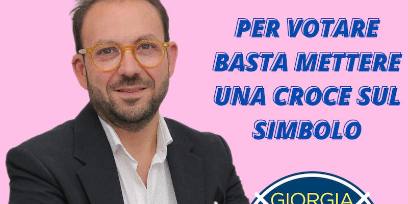 Il manifesto elettorale di Calogero Pisano