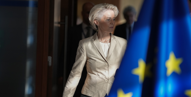 La presidente della Commissione Europea, Ursula von der Leyen (AP Photo/Virginia Mayo)