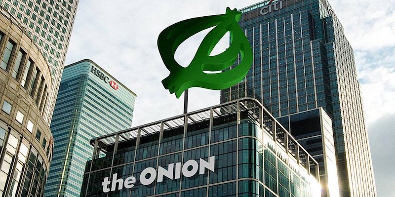 The Onion ha sede a Chicago: qui una foto dal loro profilo Twitter di una sede immaginaria (Foto Twitter The Onion)
