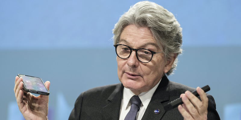 Il Commissario Europeo al Mercato Interno Thierry Breton (AP Photo/Thierry Monasse)