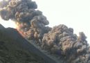 Il video della grossa eruzione del vulcano Stromboli
