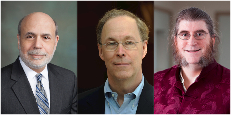 Ben Bernanke (Brookings Institution); Douglas W. Diamond (University of Chicago); Philip H. Dybvig (Washington University in St. Louis)