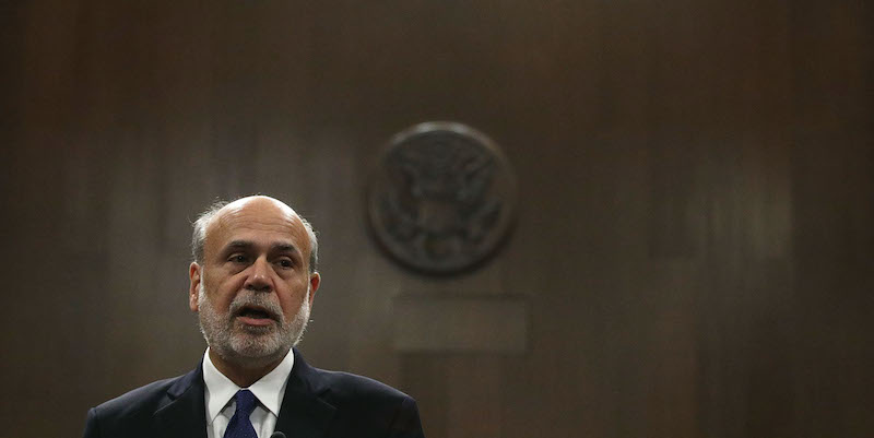 Il premio Nobel per l'Economia ed ex presidente della Federal Reserve Ben Bernanke (Alex Wong/Getty Images)