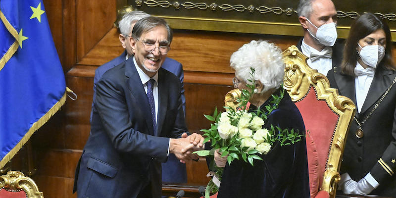 Ignazio La Russa e Liliana Segre (ANSA/ALESSANDRO DI MEO)