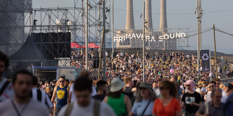 Il pubblico del Primavera Sound di Barcellona (David Zorrakino/Contacto via ZUMA Press)