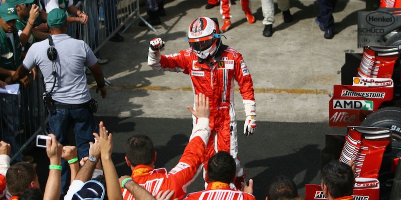Kimi Raikkonen al termine del Gran Premio del Brasile (Paul Gilham/Getty Images)