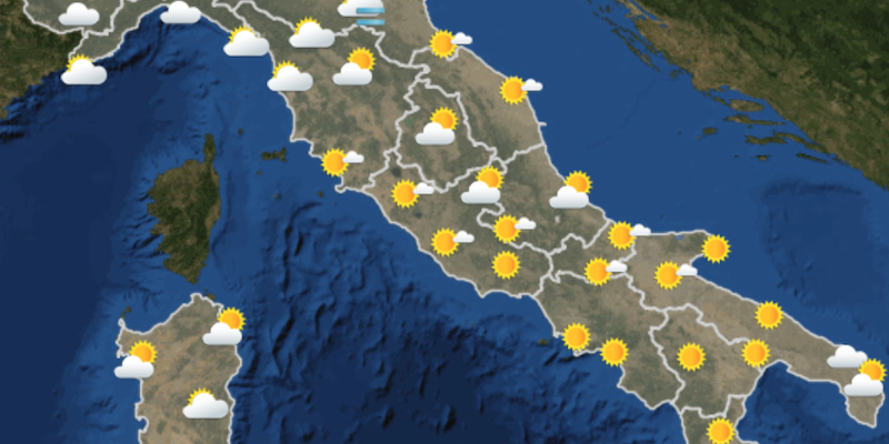 Le previsioni meteo per giovedì 27 ottobre
