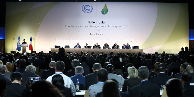 Un momento della sessione d'apertura della COP21 a Parigi, il 30 novembre 2015 (Carl Court/Getty Images)