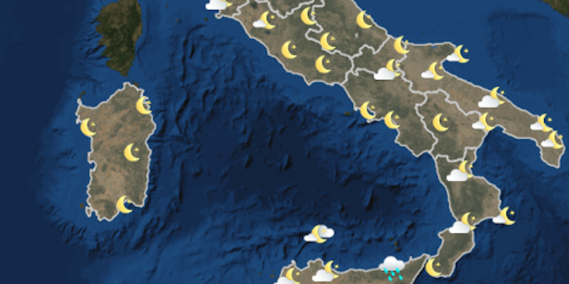 Le previsioni meteo per domenica 6 novembre
