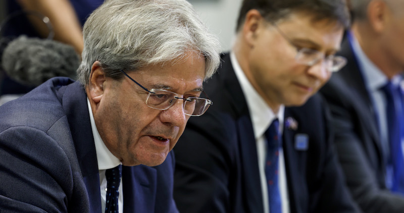 Il commissario europeo agli Affari economici Paolo Gentiloni (Anna Moneymaker/Getty Images)