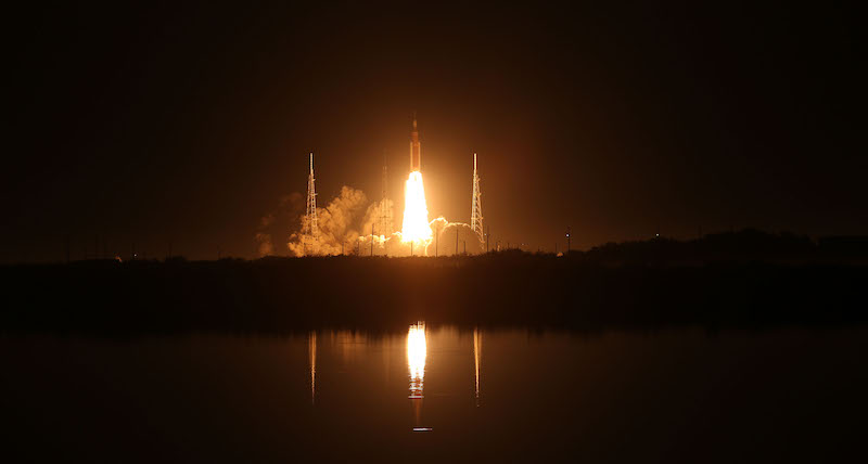 La partenza di Artemis 1 da Cape Canaveral, Florida, Stati Uniti (Red Huber/Getty Images)