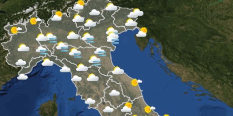 Le previsioni meteo per giovedì 17 novembre