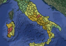 A causa del maltempo la Protezione Civile ha diffuso un'allerta rossa in Abruzzo e Sardegna