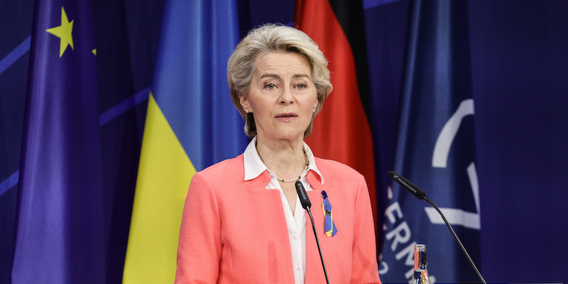 La presidente della Commissione europea Ursula von der Leyen (Omer Messinger/Getty Images)