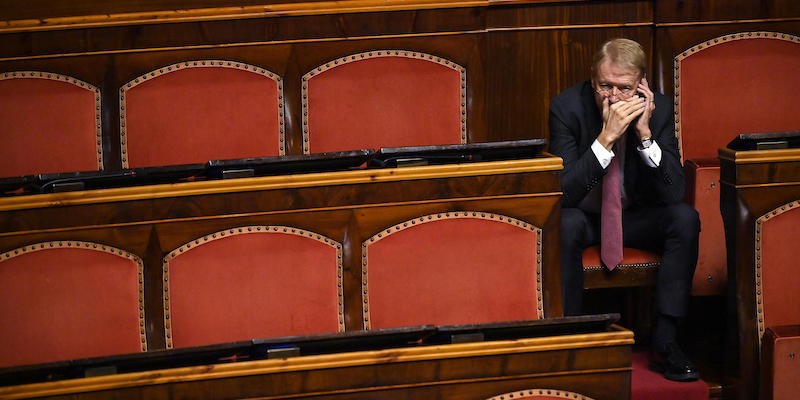 Lucio Malan al Senato, Roma, 16 novembre 2022 (ANSA/RICCARDO ANTIMIANI)