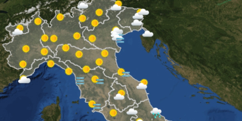 Le previsioni meteo per giovedì 24 novembre