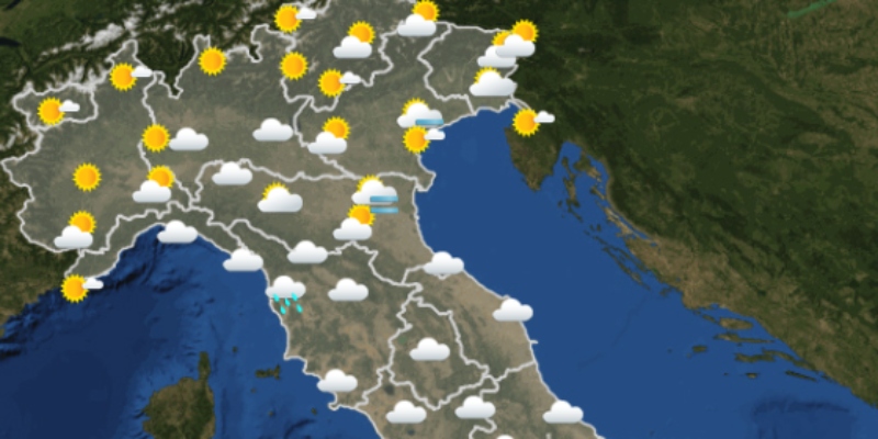 Le previsioni meteo per venerdì 25 novembre