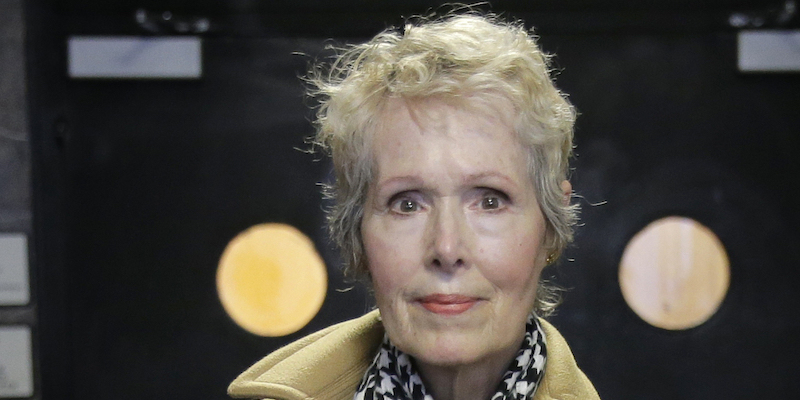 La giornalista statunitense E. Jean Carroll (AP Photo/Seth Wenig)