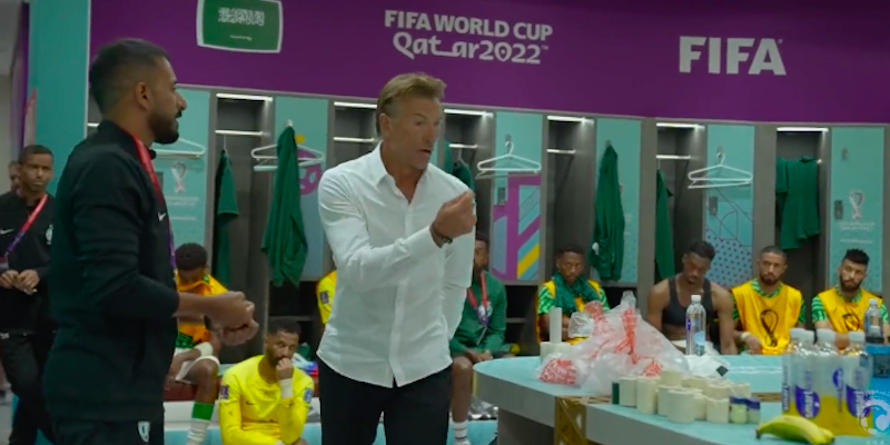 Il discorso dell’allenatore dell’Arabia Saudita nell’intervallo della partita contro l’Argentina