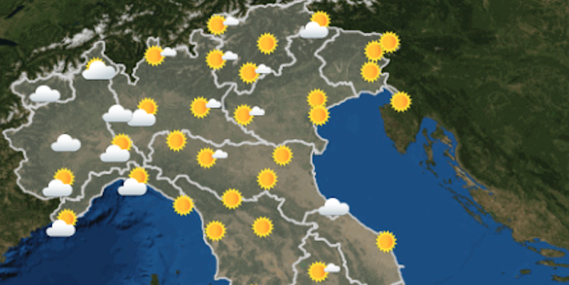 Le previsioni meteo per domenica 27 novembre