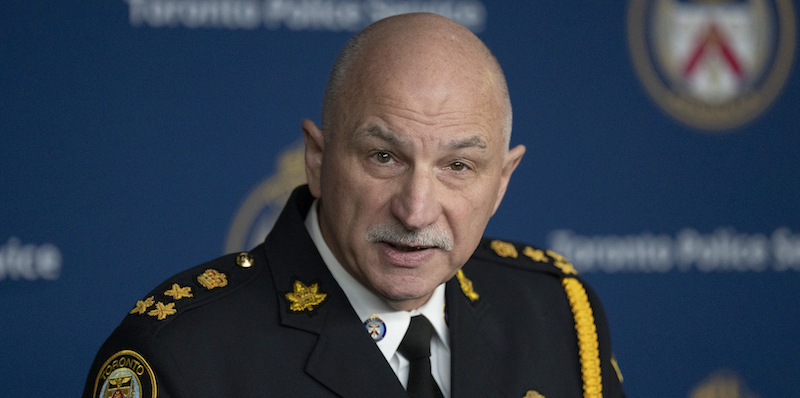 Il capo della polizia di Toronto James Ramer (Chris Young/The Canadian Press via AP)