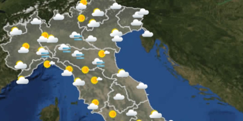 Le previsioni meteo per mercoledì 30 novembre