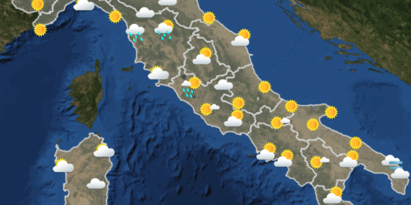 Le previsioni meteo per lunedì 5 dicembre