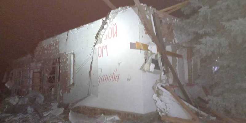 L'hotel distrutto a Kadiivka, dal canale Telegram di Serhiy Haidai