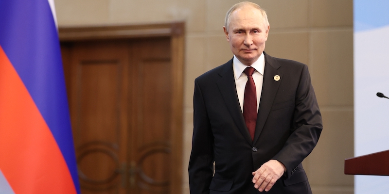 Il presidente russo Vladimir Putin (Sergei Bobylev, Sputnik, Kremlin Pool Photo via AP)