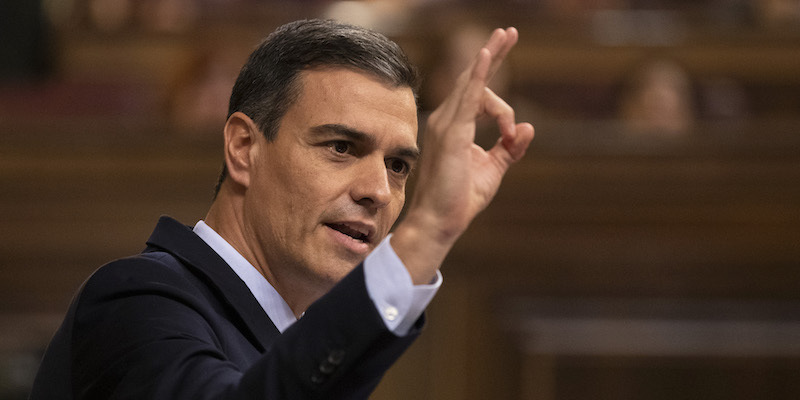Il presidente del governo spagnolo Pedro Sánchez (Pablo Blazquez Dominguez/Getty Images)