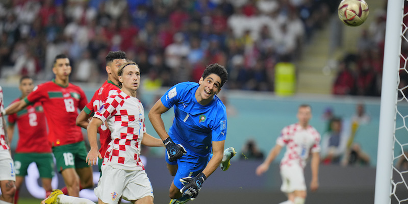 Il gol di Mislav Orsic che ha deciso la partita (AP Photo/Hassan Ammar)