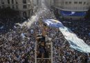 Le foto dei festeggiamenti dei tifosi argentini