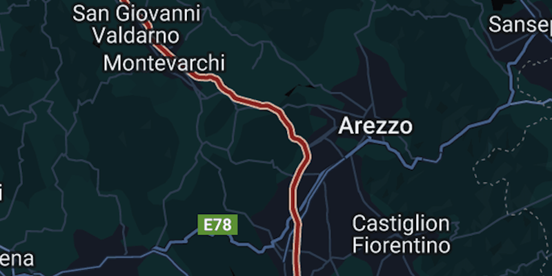 La cosiddetta “Curva Fanfani” (Google Maps)