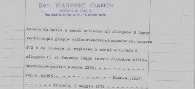 Cinquant'anni fa, a Trieste
