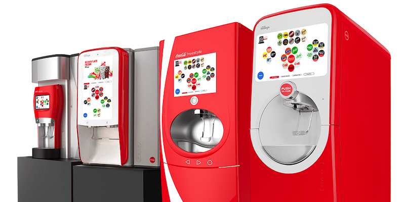 Il distributore con cui Coca Cola testa nuovi gusti per le bibite