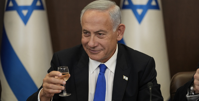 Il primo ministro israeliano Benjamin Netanyahu (AP Photo/Ariel Schalit, Pool)