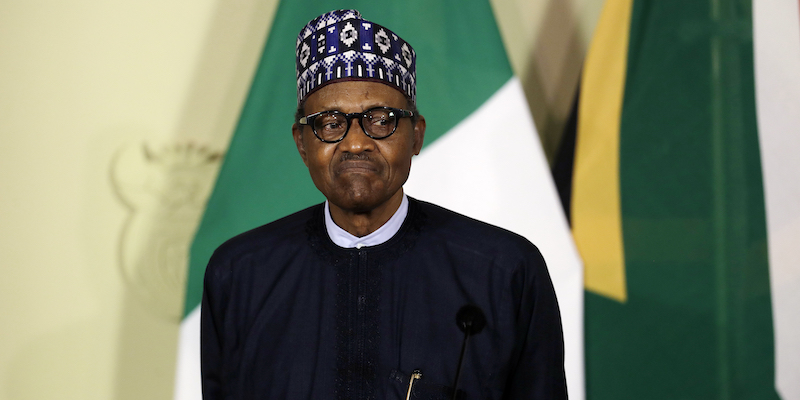 Il presidente della Nigeria Muhammadu Buhari (AP Photo/Themba Hadebe)