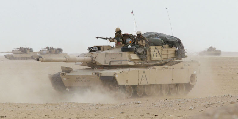 Un carro armato M1 Abrams dell'esercito americano (Joe Raedle/Getty Images)