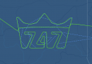 La corona “disegnata” in cielo dall’ultimo esemplare di Boeing 747 