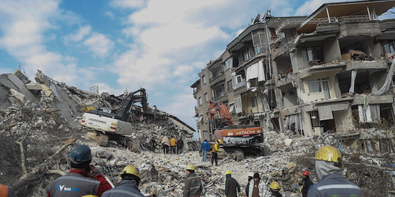 Edifici distrutti dal terremoto ad Hatay, in Turchia